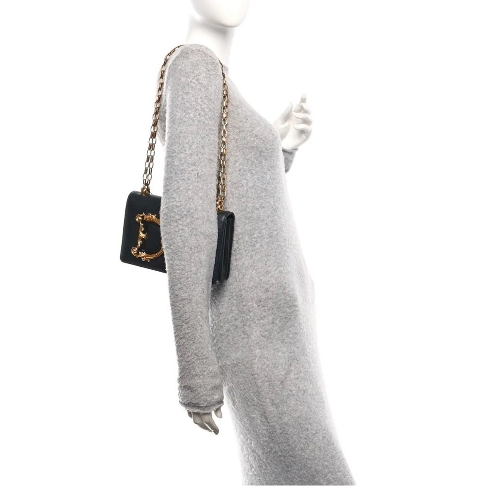 Dolce & Gabbana Black Crossbody Bag with Gold Accents - Picture 6 of 6